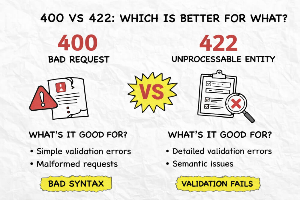 400 vs 422 HTTP status code