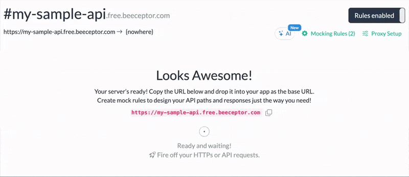 AI assistant for creating mock behaviors