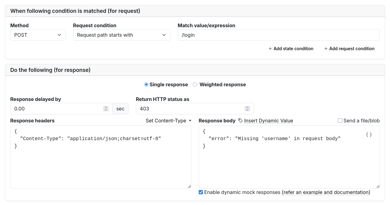 second rule returning 403