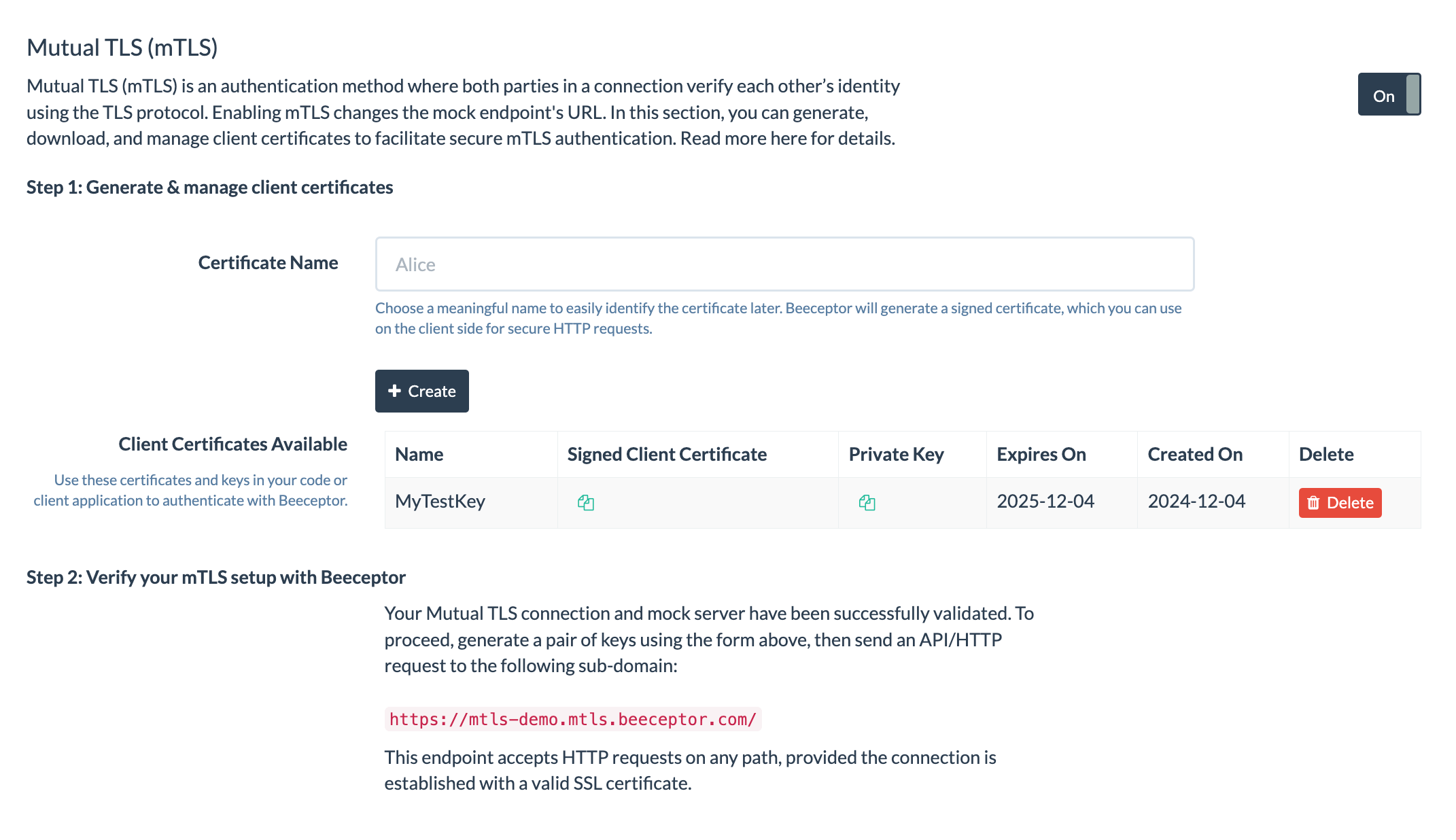 how to enable mutual-tls