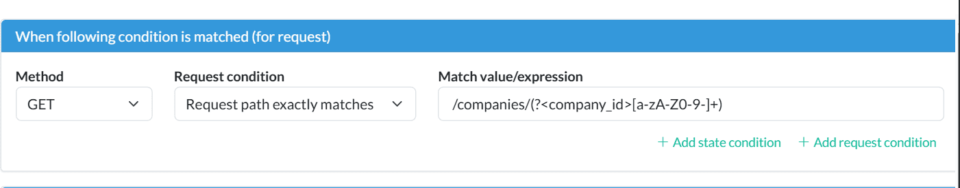 path parameter match using regular expression
