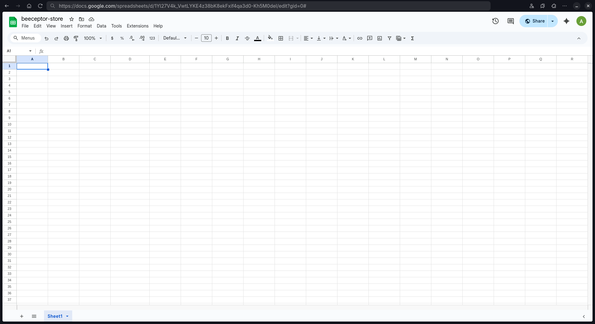Request 1 - Google Sheets does not get updated
