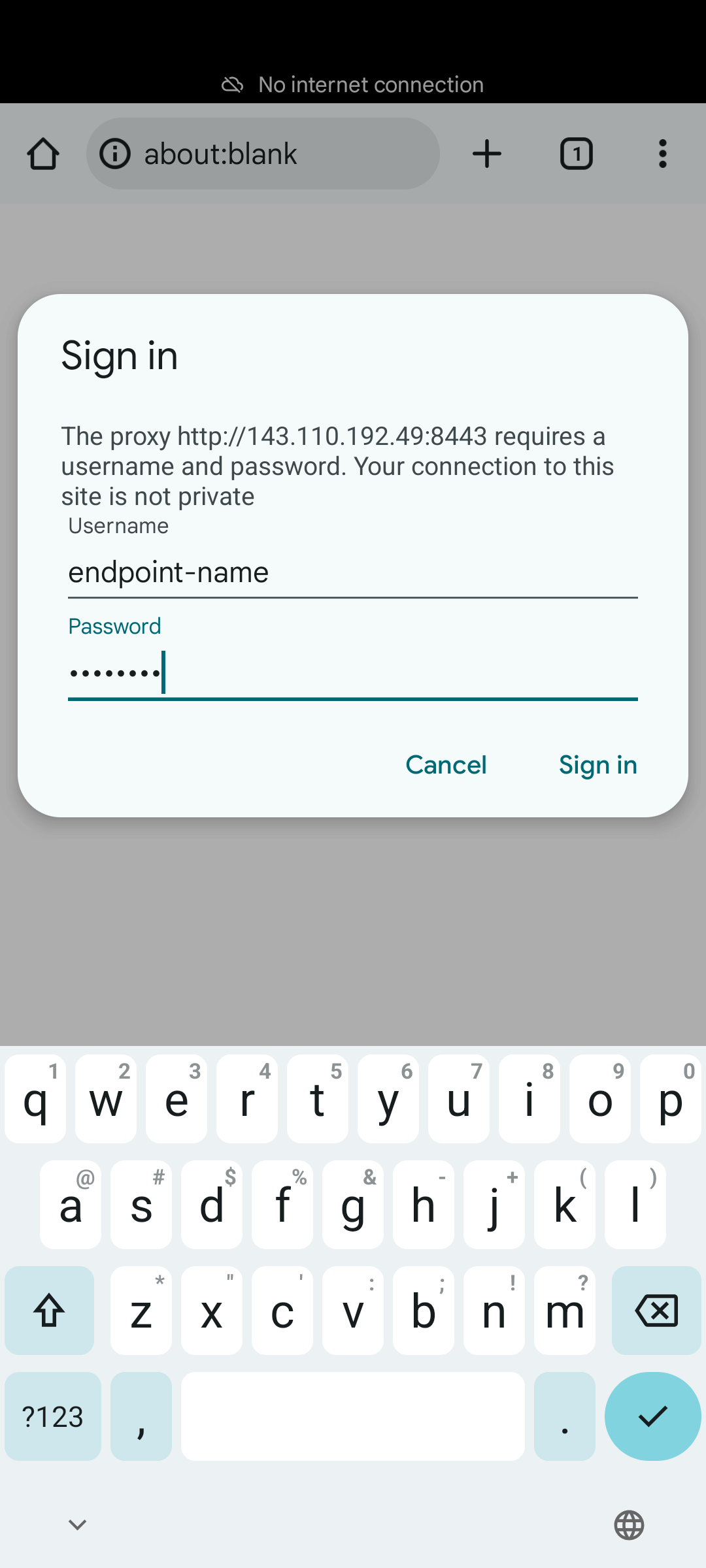 Android Wi-Fi Proxy Configuration