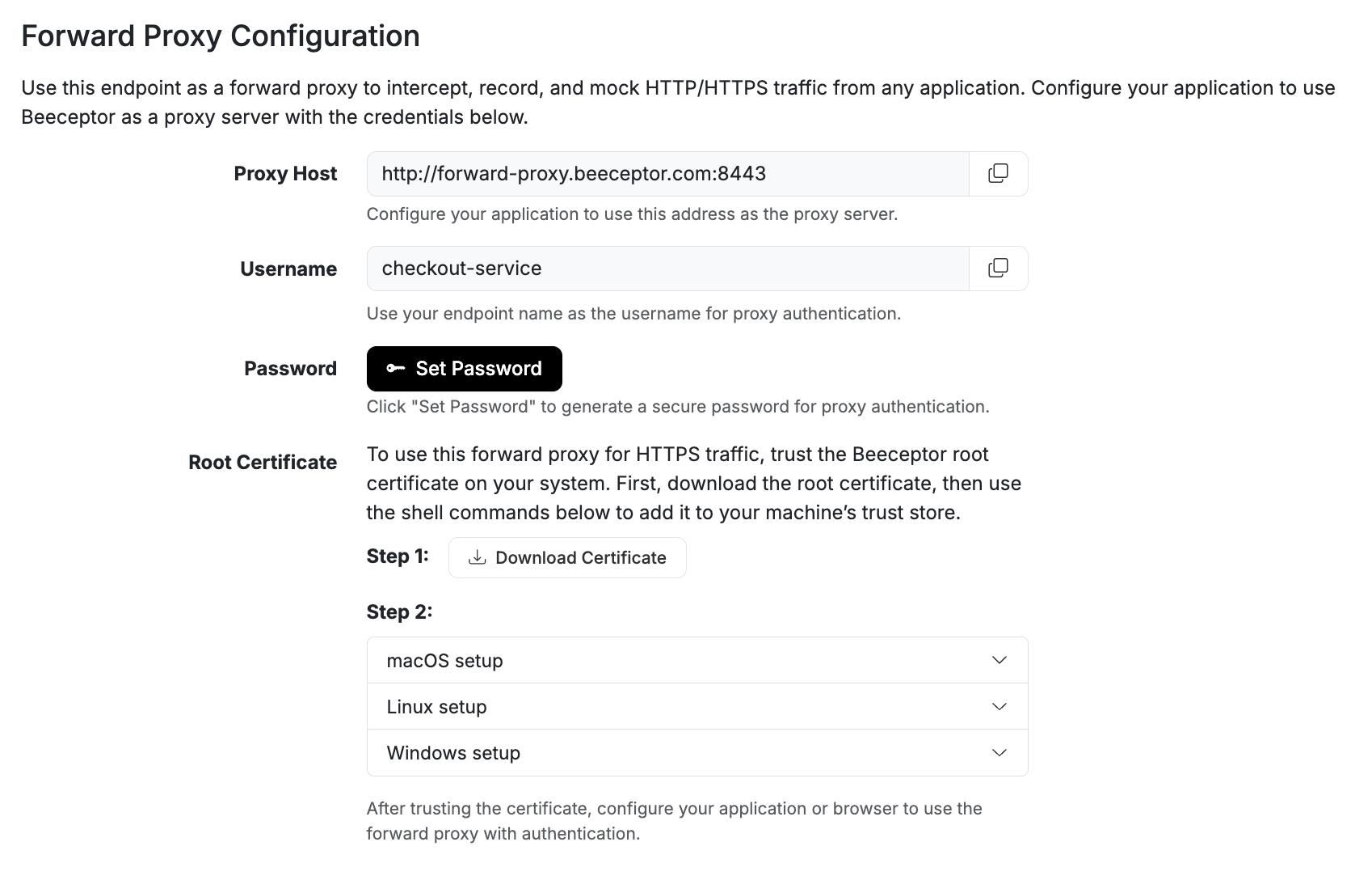 Forward Proxy for Traffic Inspection & Simulation